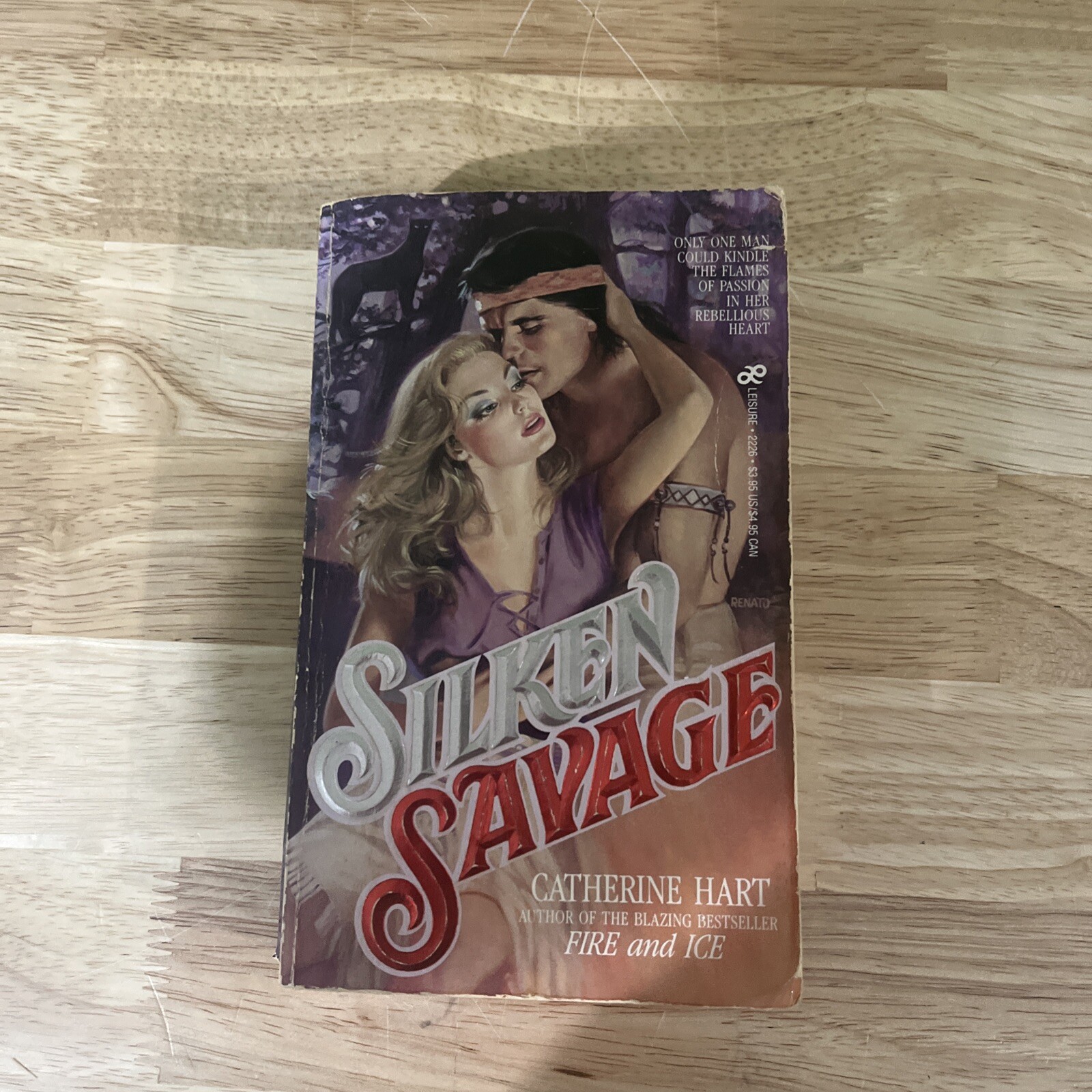 Silken Savage by Catherine Hart (1985, paperback) 1st Edition Leisure Books G8