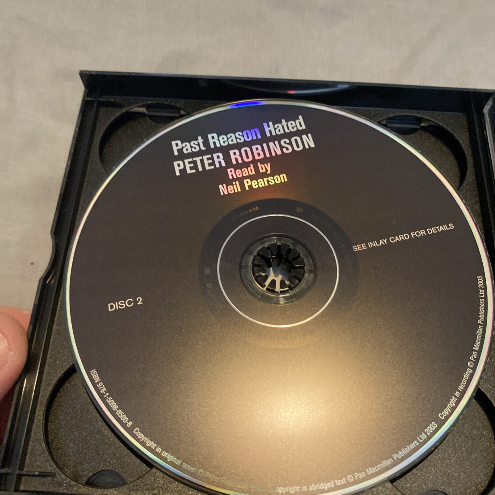 Peter Robinson Audio CD: PAST REASON HATED Read By Neil Pearson On 3-CD’s