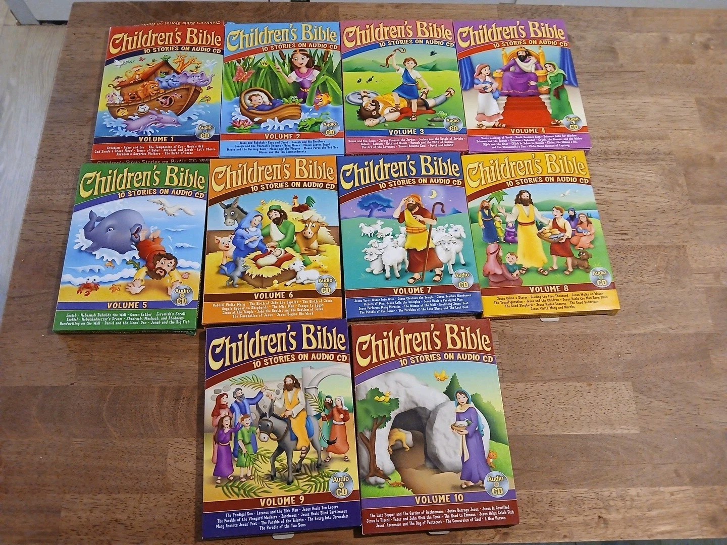 Children’s Bible On Audio CD Set vol 1 — 10 Lot of 10
