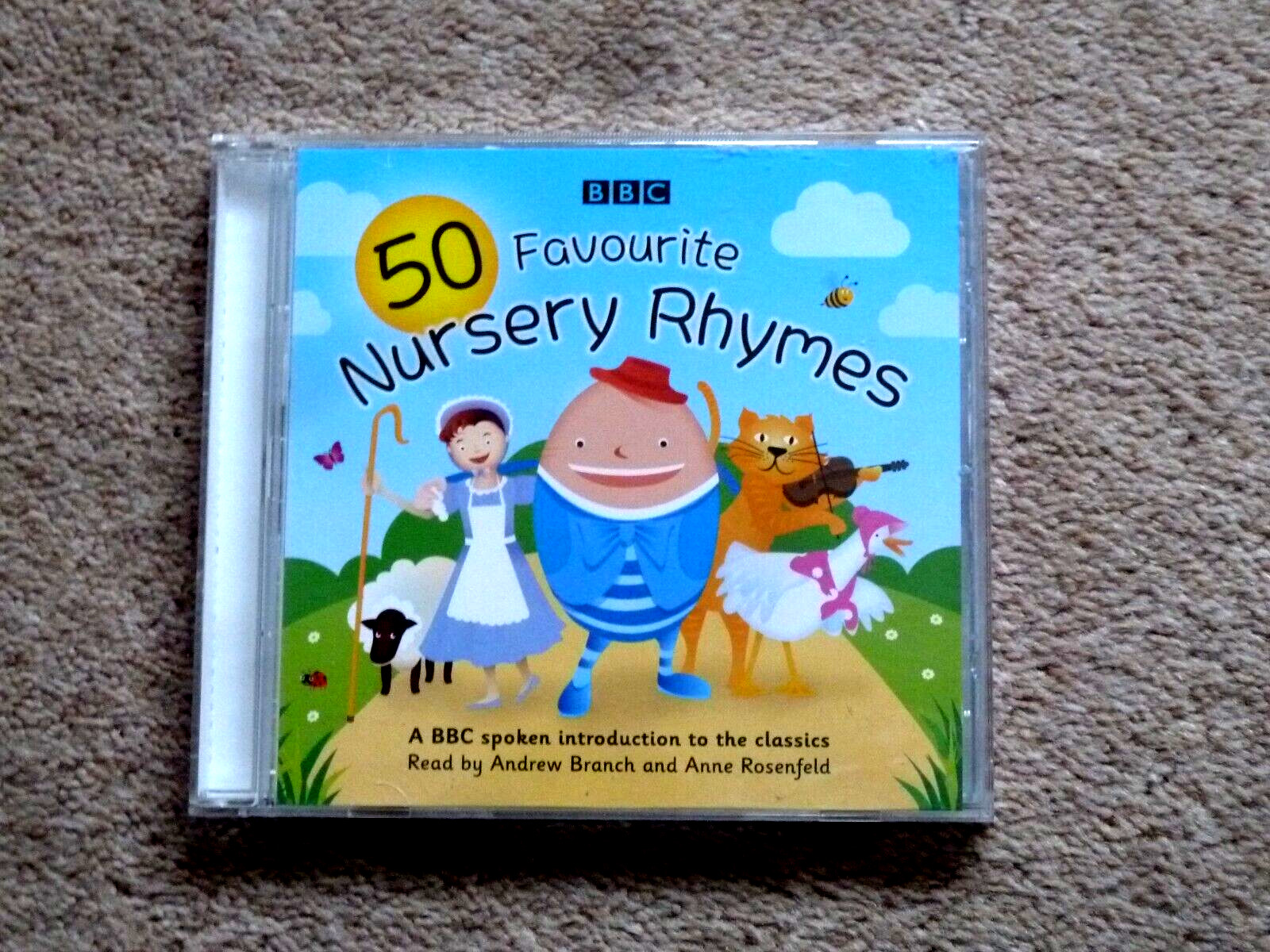 50 FAVOURITE NURSERY RHYMES — AUDIO BOOK — TALKING BOOKS ( 1 CD )