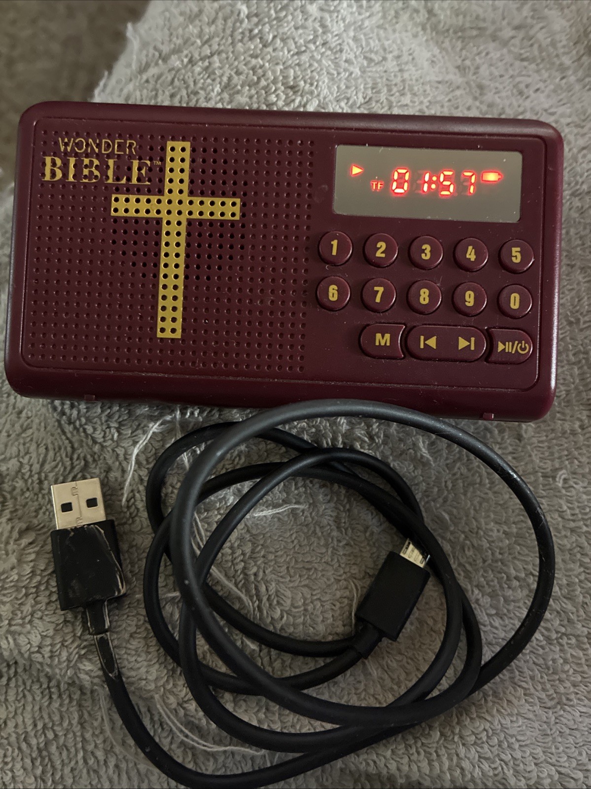 Wonder Bible KJV Talking Audio Bible Player King James Version Tested Working