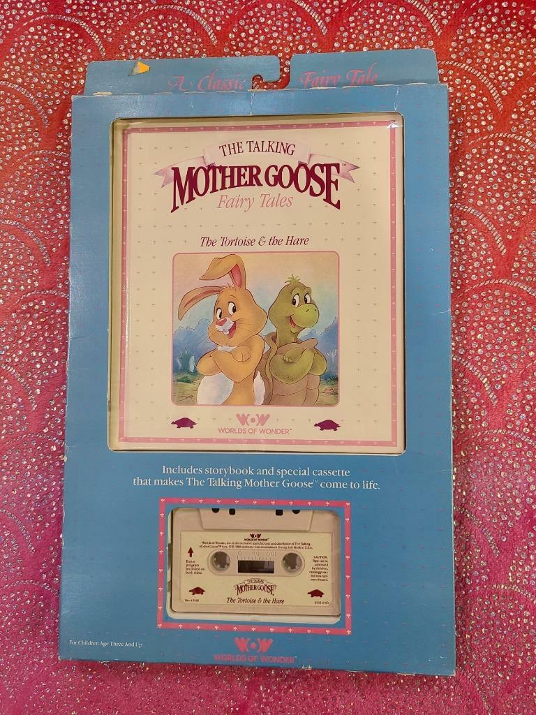 Worlds of Wonder MOTHER GOOSE «The Tortoise & the Hare» Cassette and Book NIB