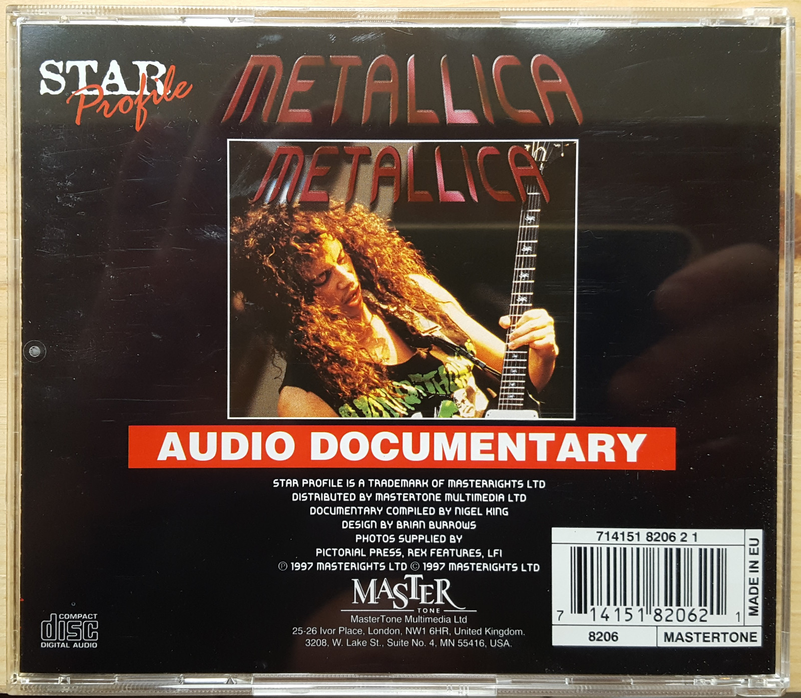 Metallica-Unofficial Full Colour Collectors Book & Picture CD-Audio Documentary
