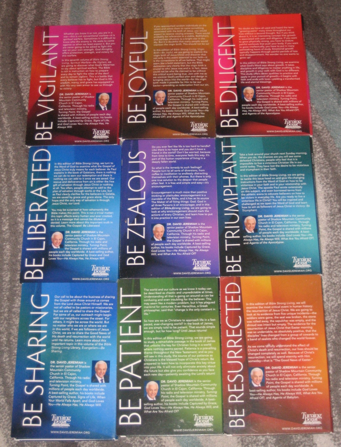 Lot of 9 David Jeremiah Bible Strong Living Library Easter & More CD’s & Books