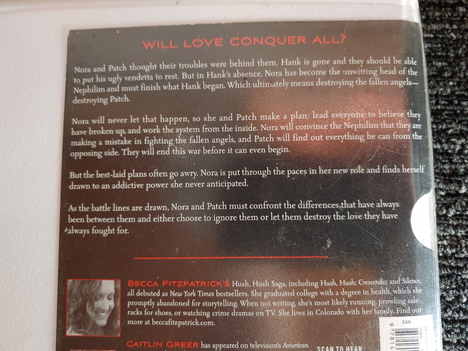 finale by Becca Fitzpatrick 8CDs read by Caitlin Greer end of hush,hush saga