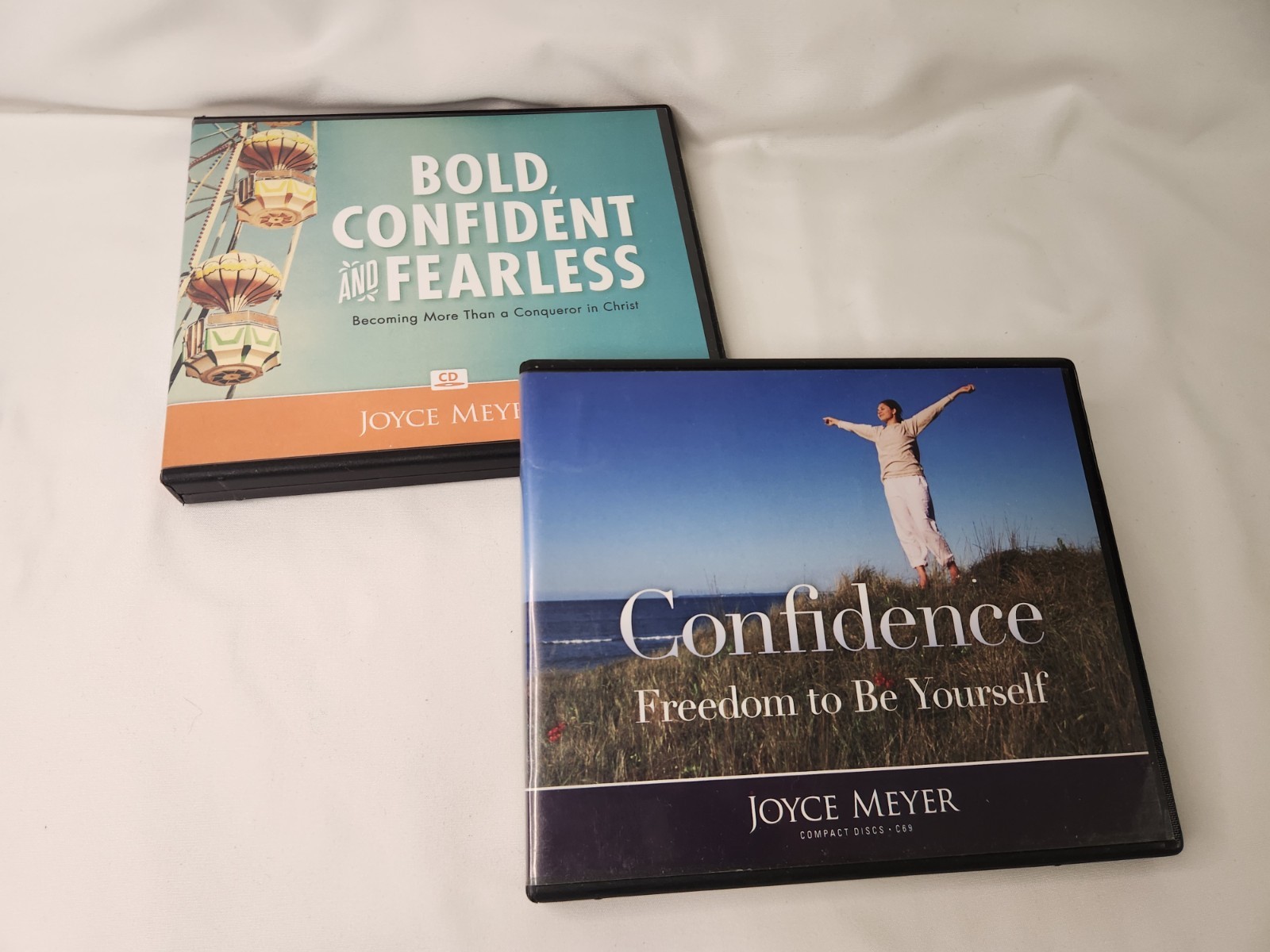 Joyce Meyer CD Audios-Bold Confident Fearless + Freedom 2B Yourself — Very Good