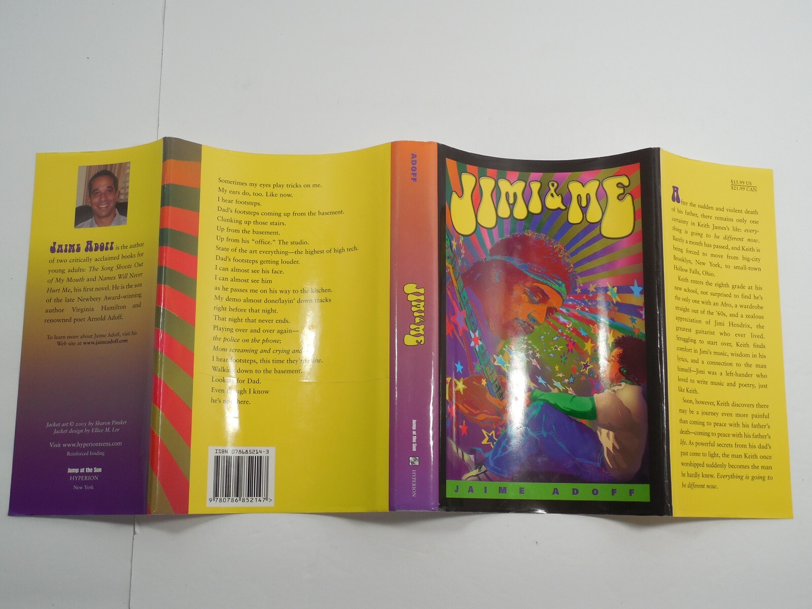 Jimi & Me by Jaime Adoff, 2005, 1st Edition, Signed (not Inscribed), Like New