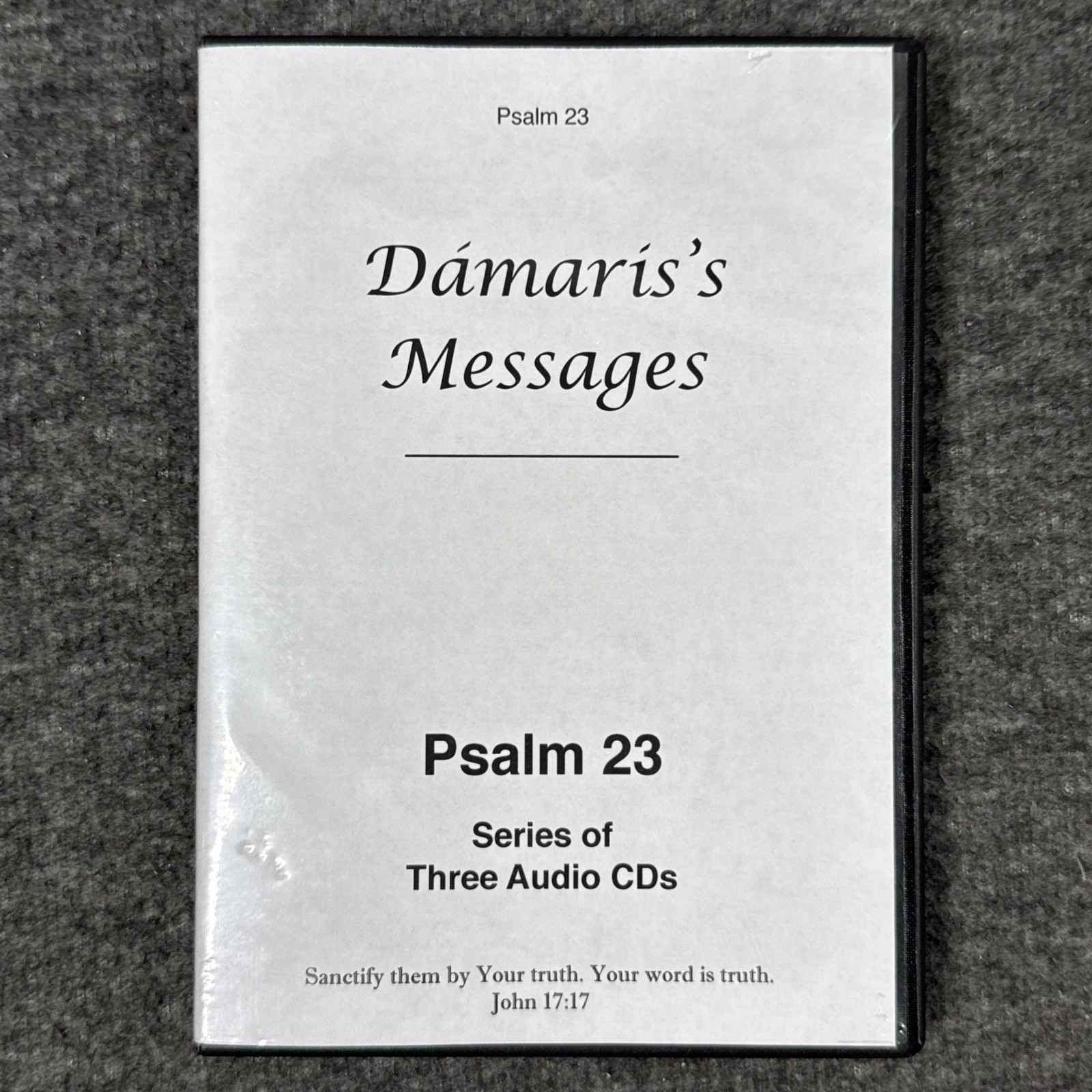 Damaris Carbaugh Psalm 23 Messages Audiobook (Audio CD, 3-Disc Set) Rare OOP HTF