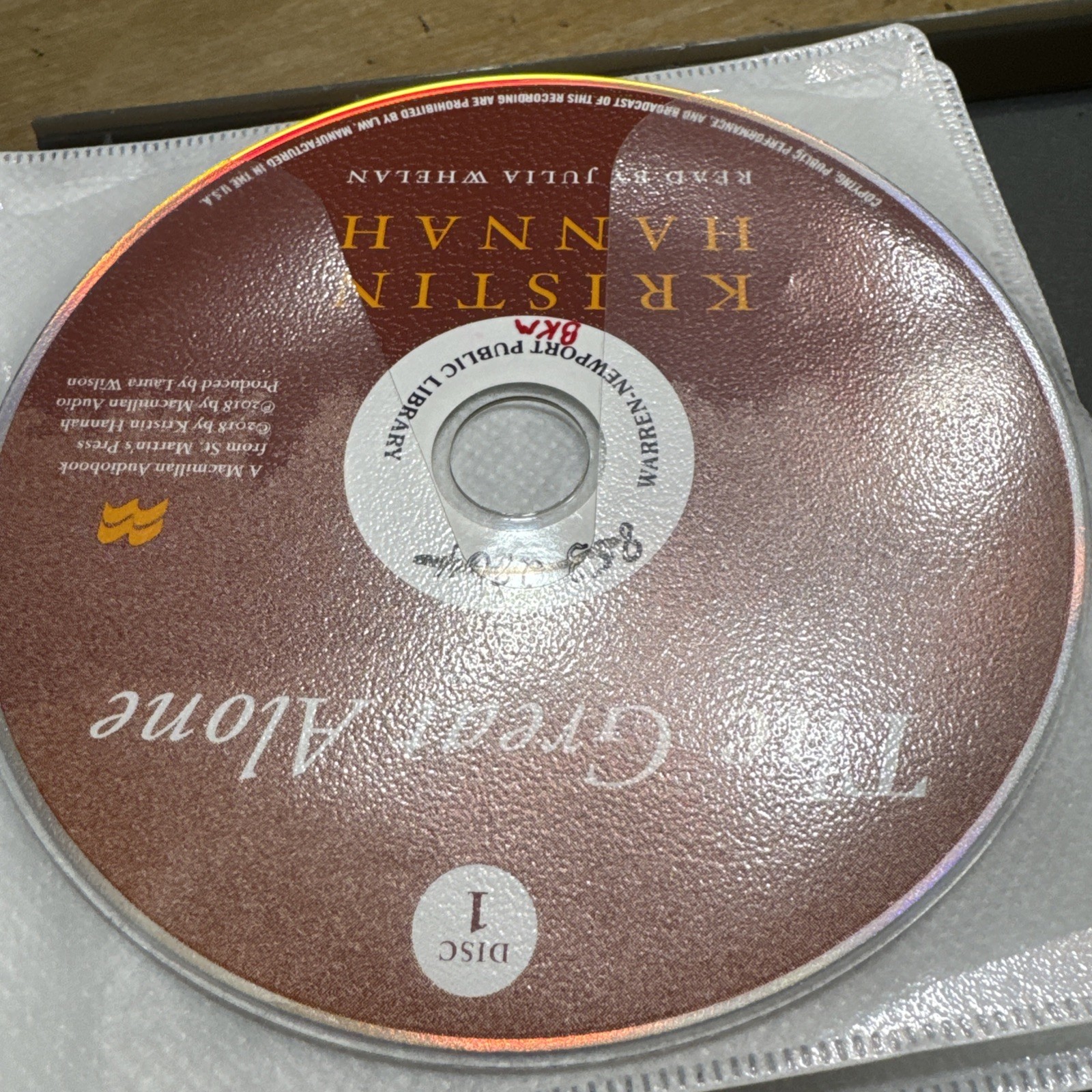 Great Alone : A Novel by Kristin Hannah (2018, Compact Disc)