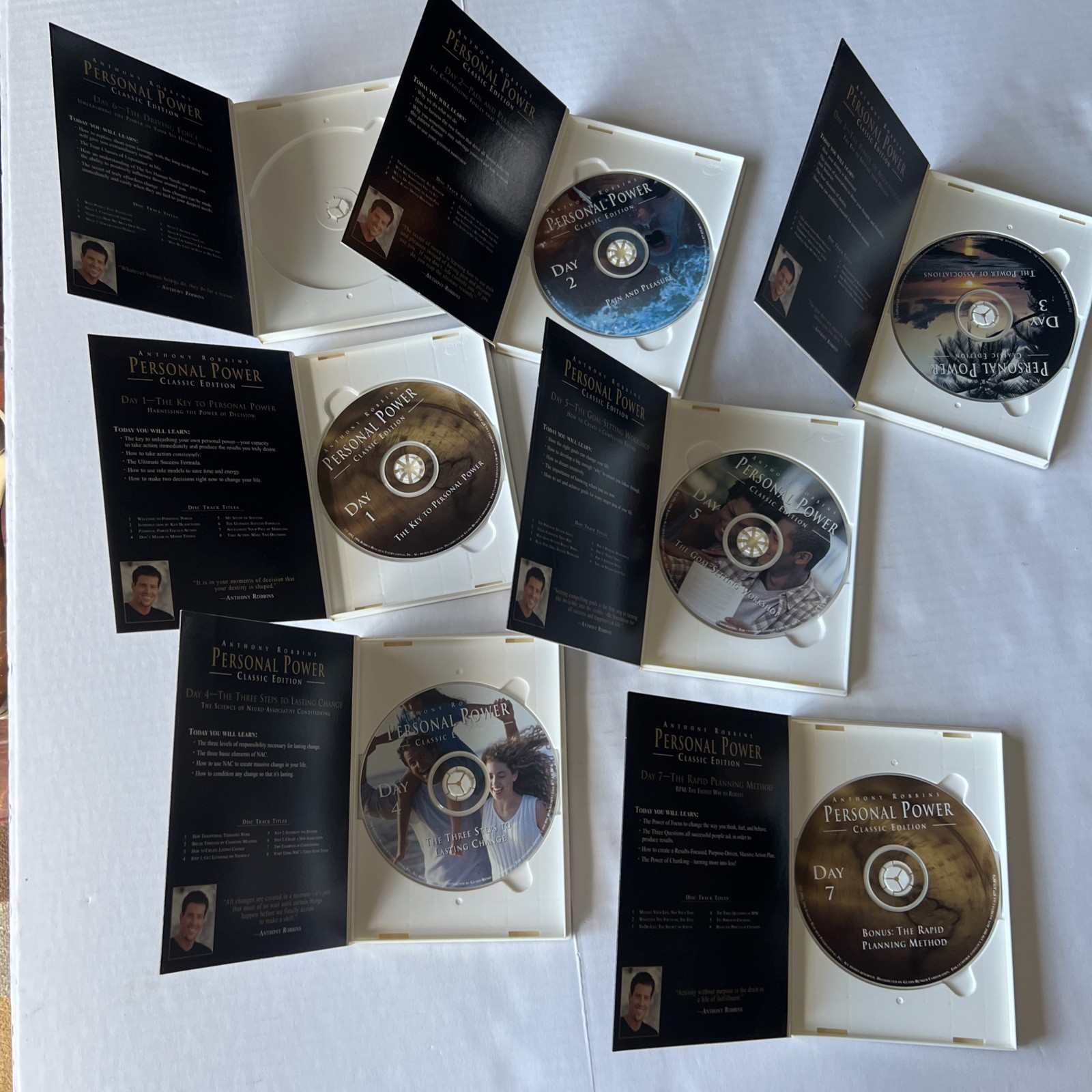 Tony Robbins Personal Power Classic Edition Box Set (Missing Day 6) EUC