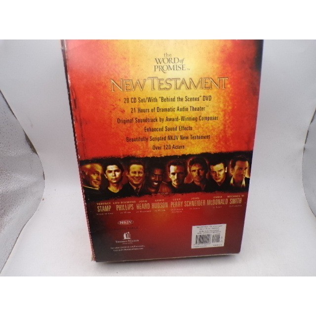 The Word of Promise New Testament NKJV Audio Bible 20 CD Set Jim Caviezel DVD