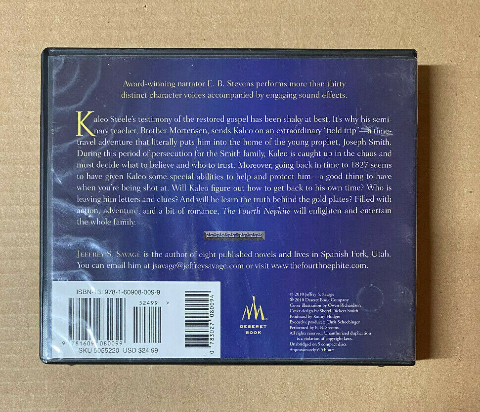 The Fourth Nephite by Jeffery Savage — LDS Audiobook on CD (Unabridged, 5 Discs)