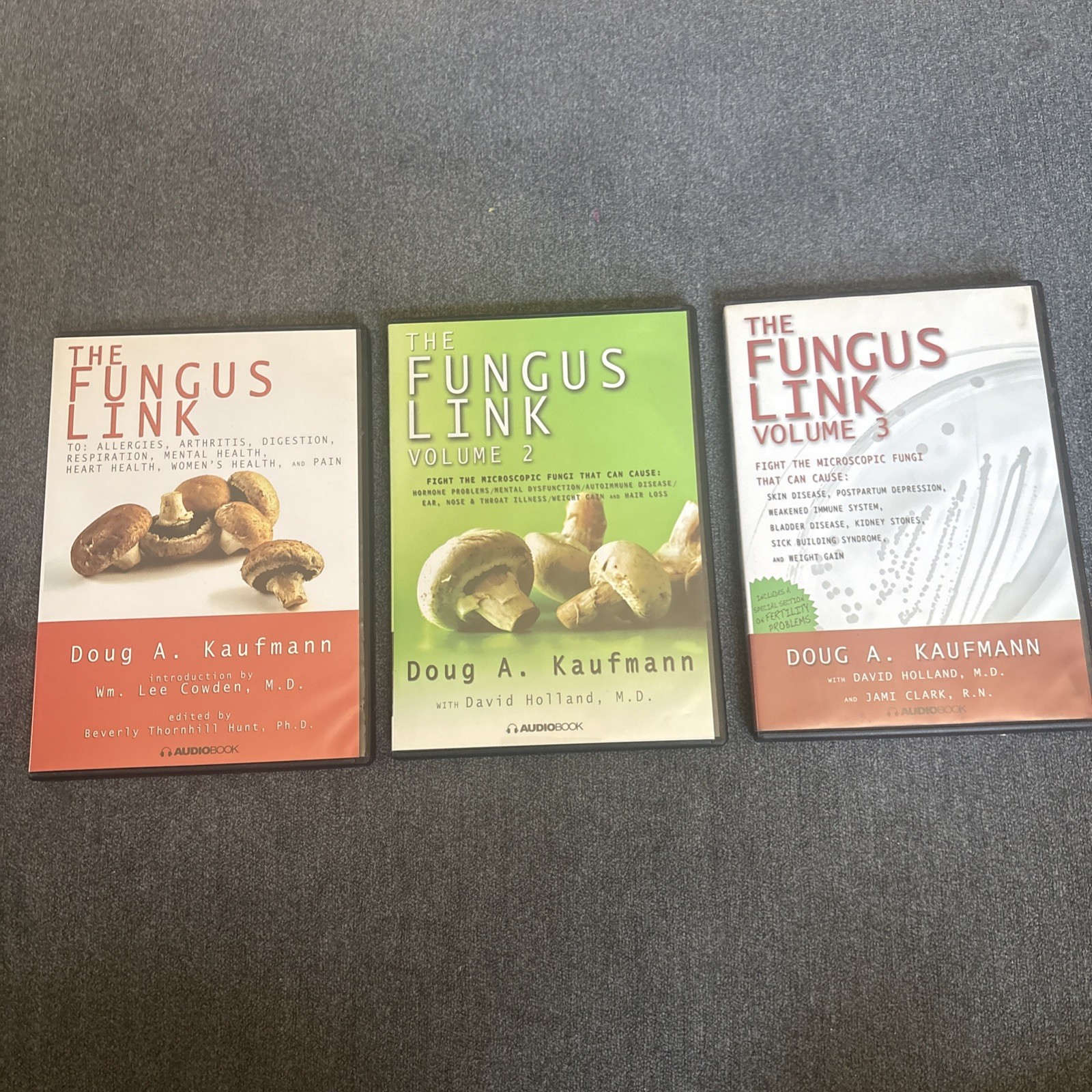 The Fungus Link Trilogy Audio CD Doug Kaufman Volumes 1,2,3 2008 Mushrooms