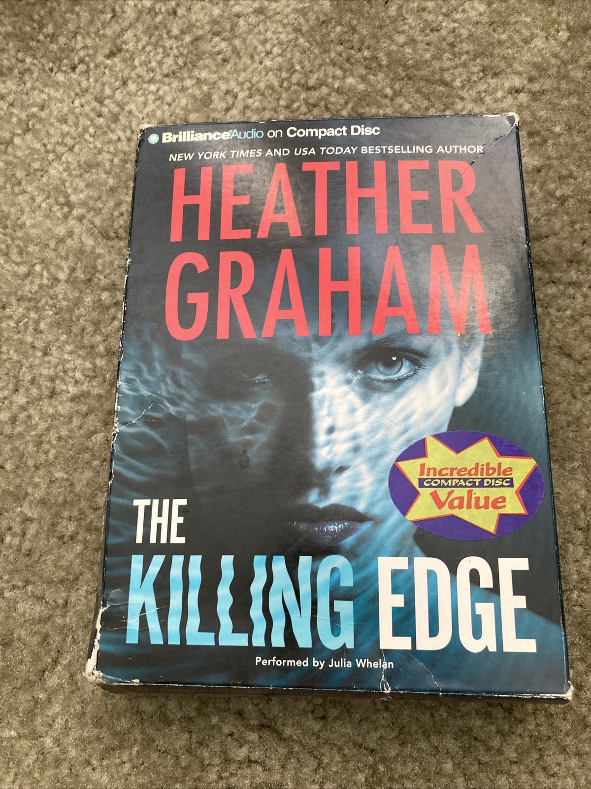 The Killing Edge Audiobook Heather Graham Read by Julia Whelan Free Shipping