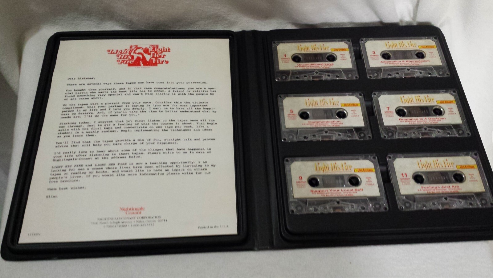 Light His Fire A Program For Women Ellen Kreidman Audiocassette (6) & Media Box