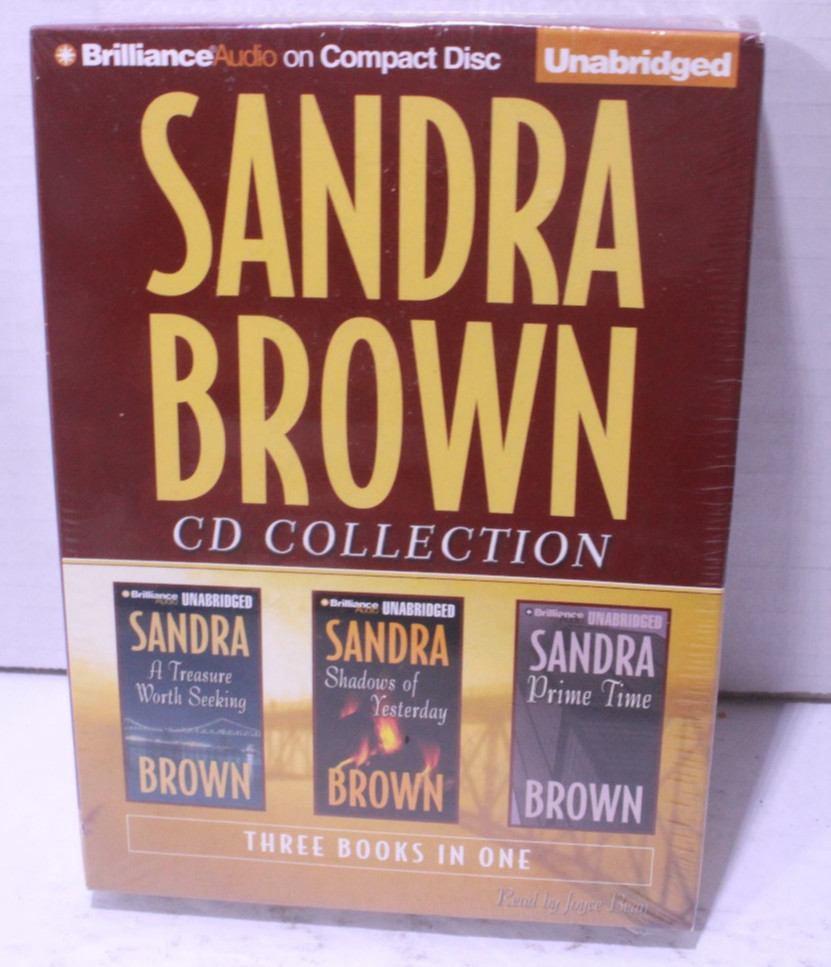 Sandra Brown Audio CD Collection Treasure Worth Shadows Yesterday Prime Time