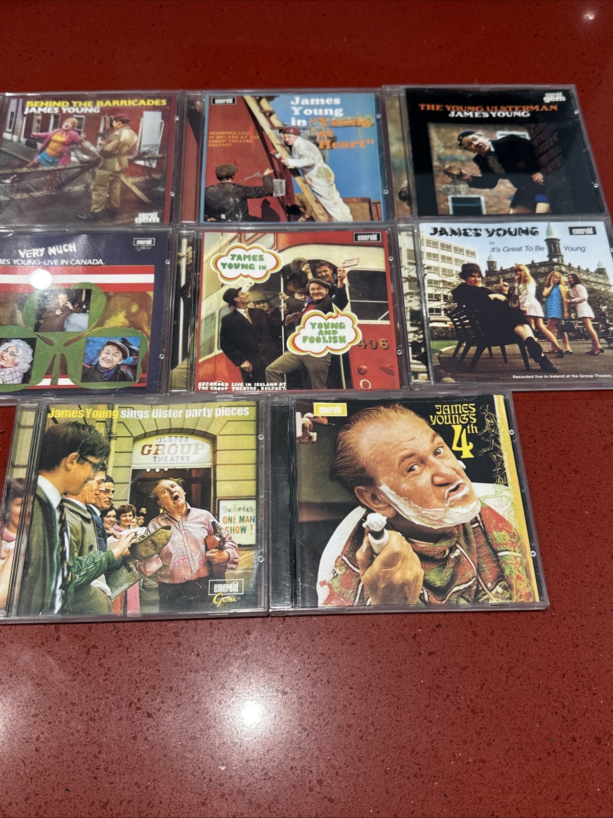 JAMES YOUNG 1970S BELFAST COMEDY TV SERIES 8 CD BUNDLE BELFAST TROUBLES HUMOUR