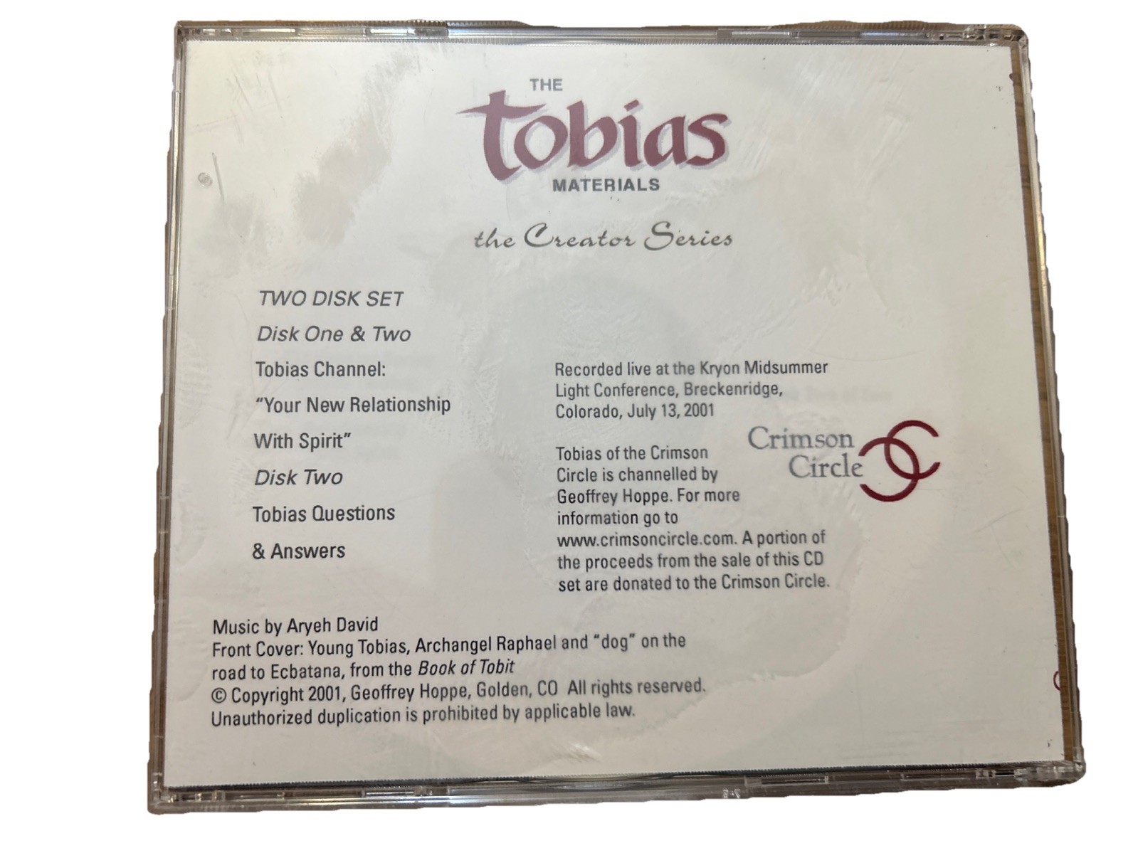 The Tobias Materials : The Creator Series , Lesson Twelve , Pre-Owned CD