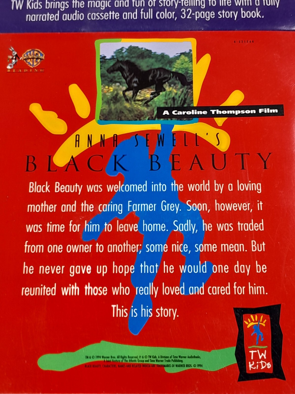 Vintage 1994 Black Beauty Audio Cassette and Storybook Anna Sewell’s Sealed