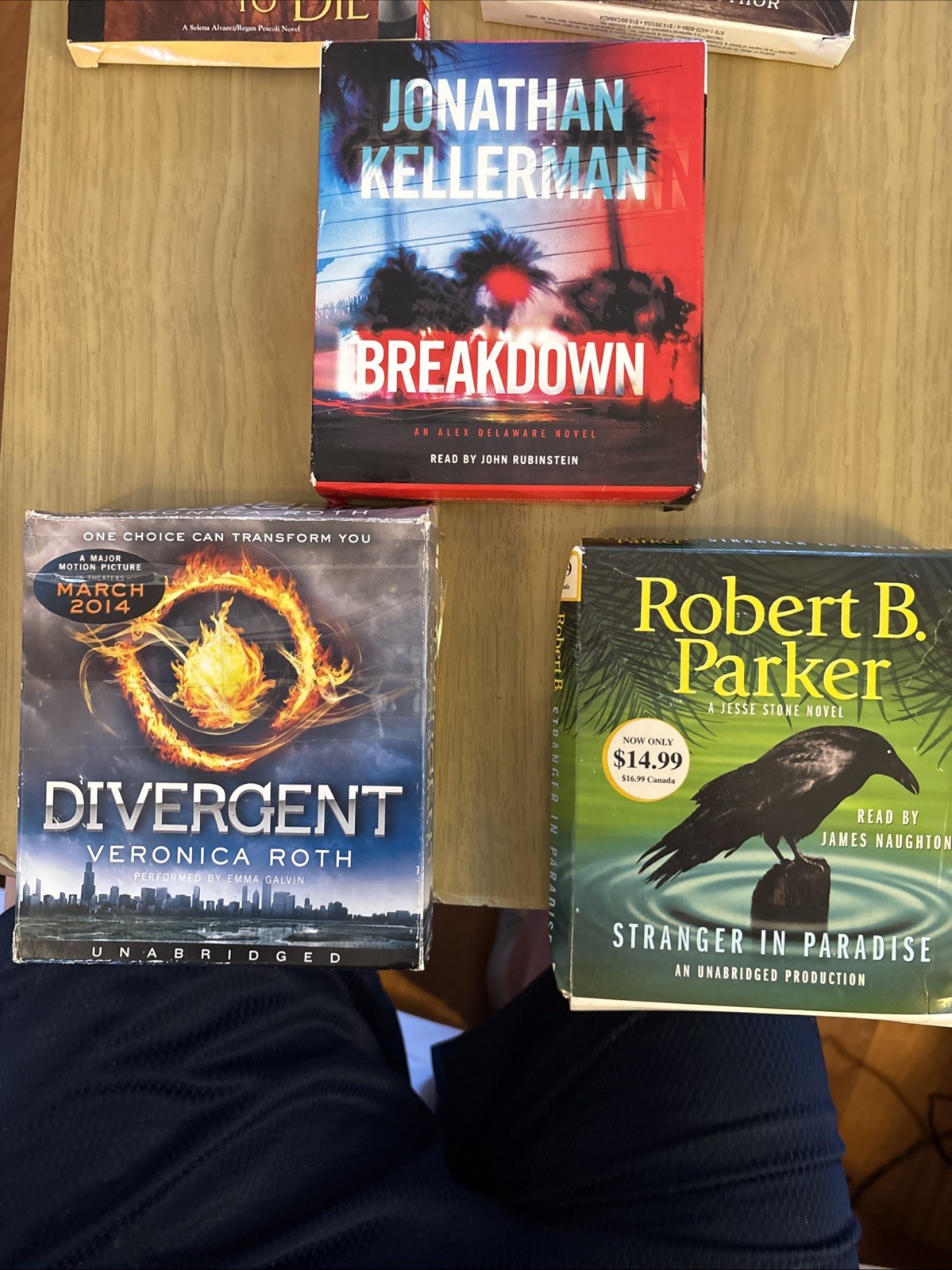 Lot Of 3: Divergent, Stranger In Paradise, Breakdown Audiobooks