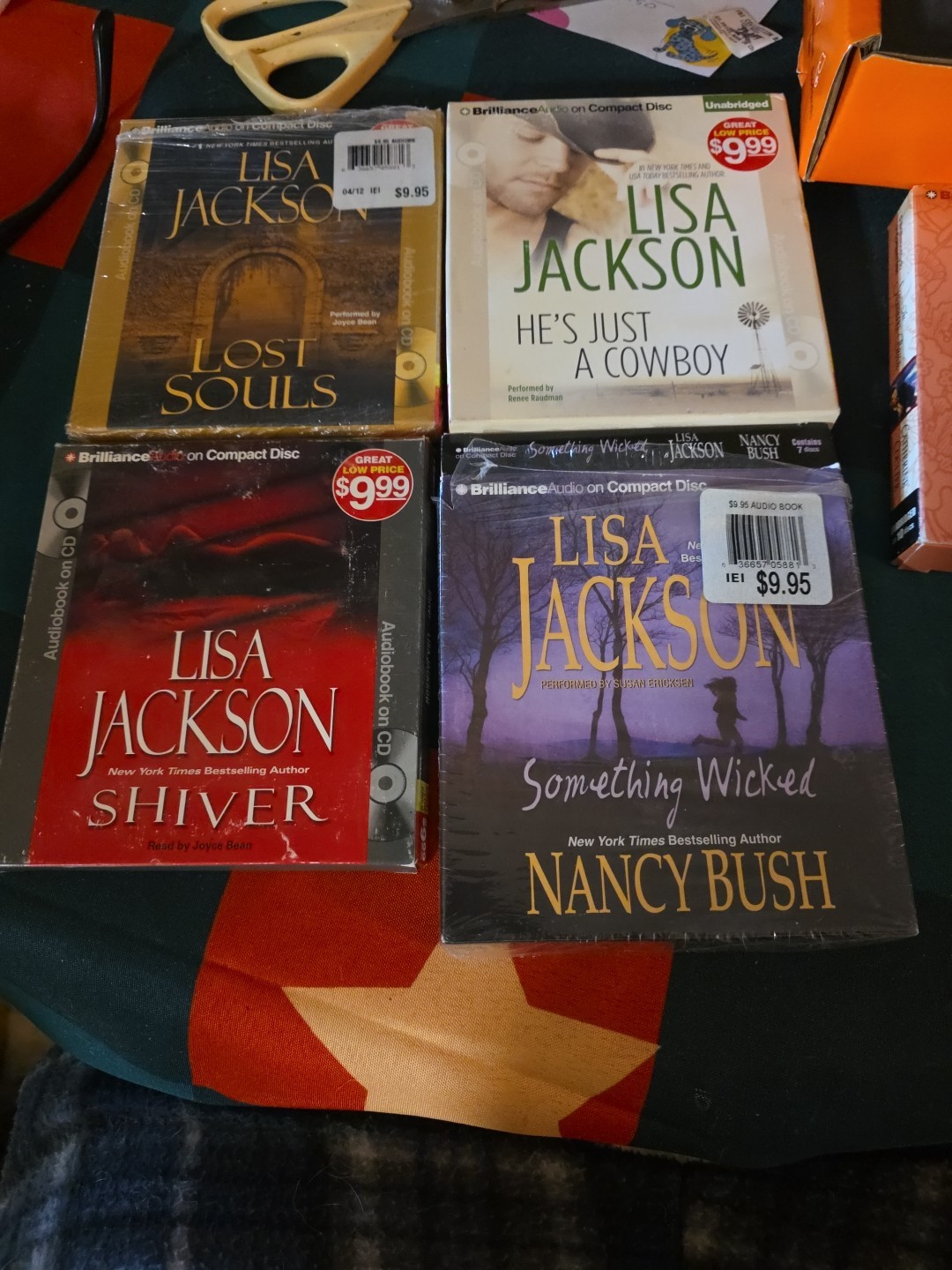 Lisa Jackson Audio Book CD Lot 10 Audio Books