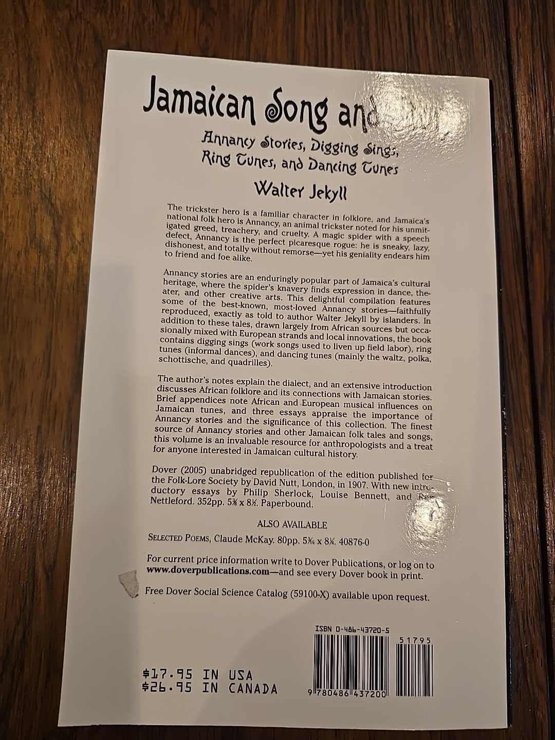 Jamaican Song and Story : Annancy Stories, Digging Sings, Ring Tunes, and…