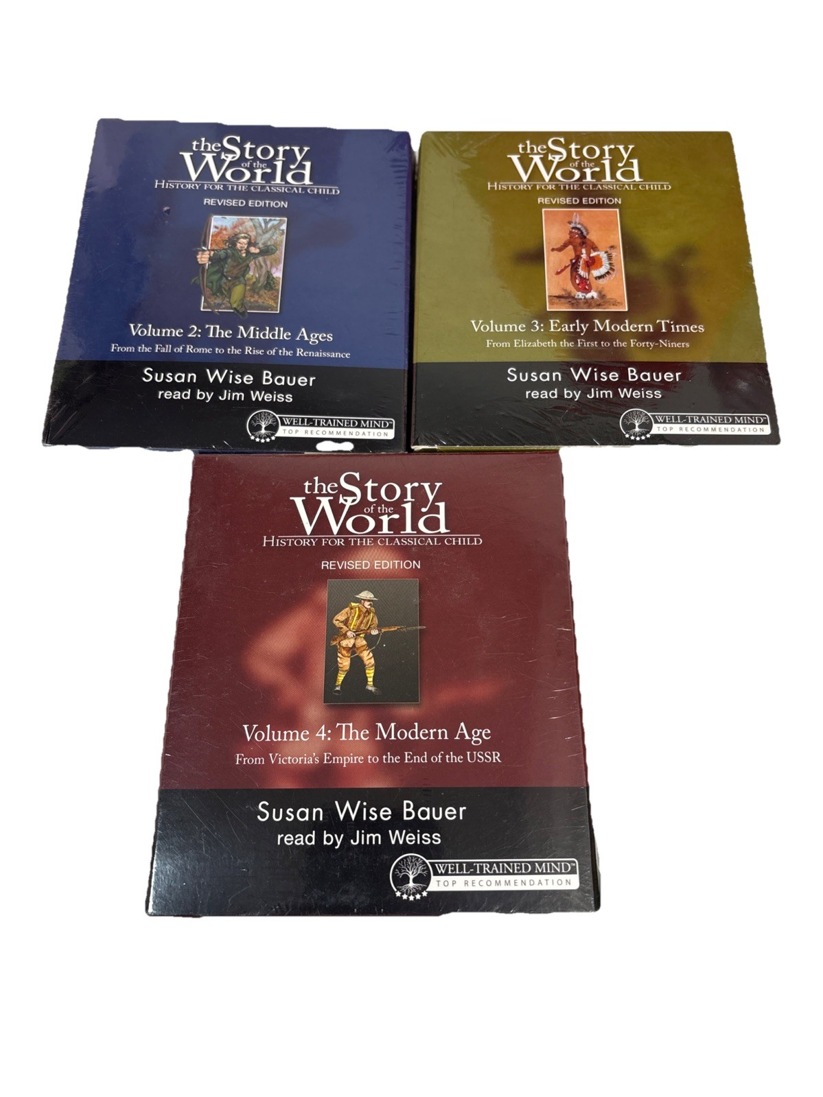 Story of the World Complete Volume 2-4 Bauer Audiobook CD History Homeschool