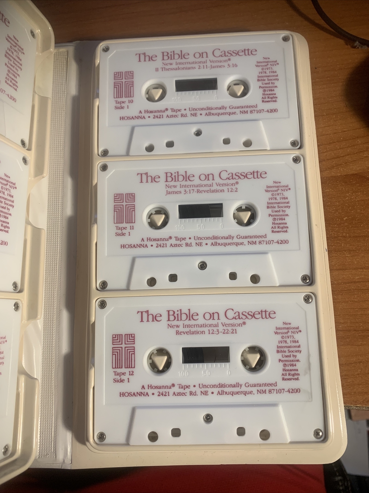 The Bible on Cassette New Testament New International Version…Hosanna