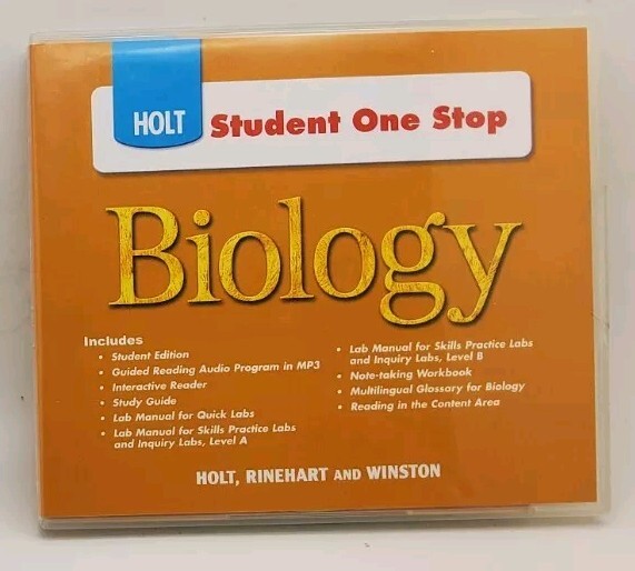 Holt Student One Stop — Biology CD-ROM, Sealed