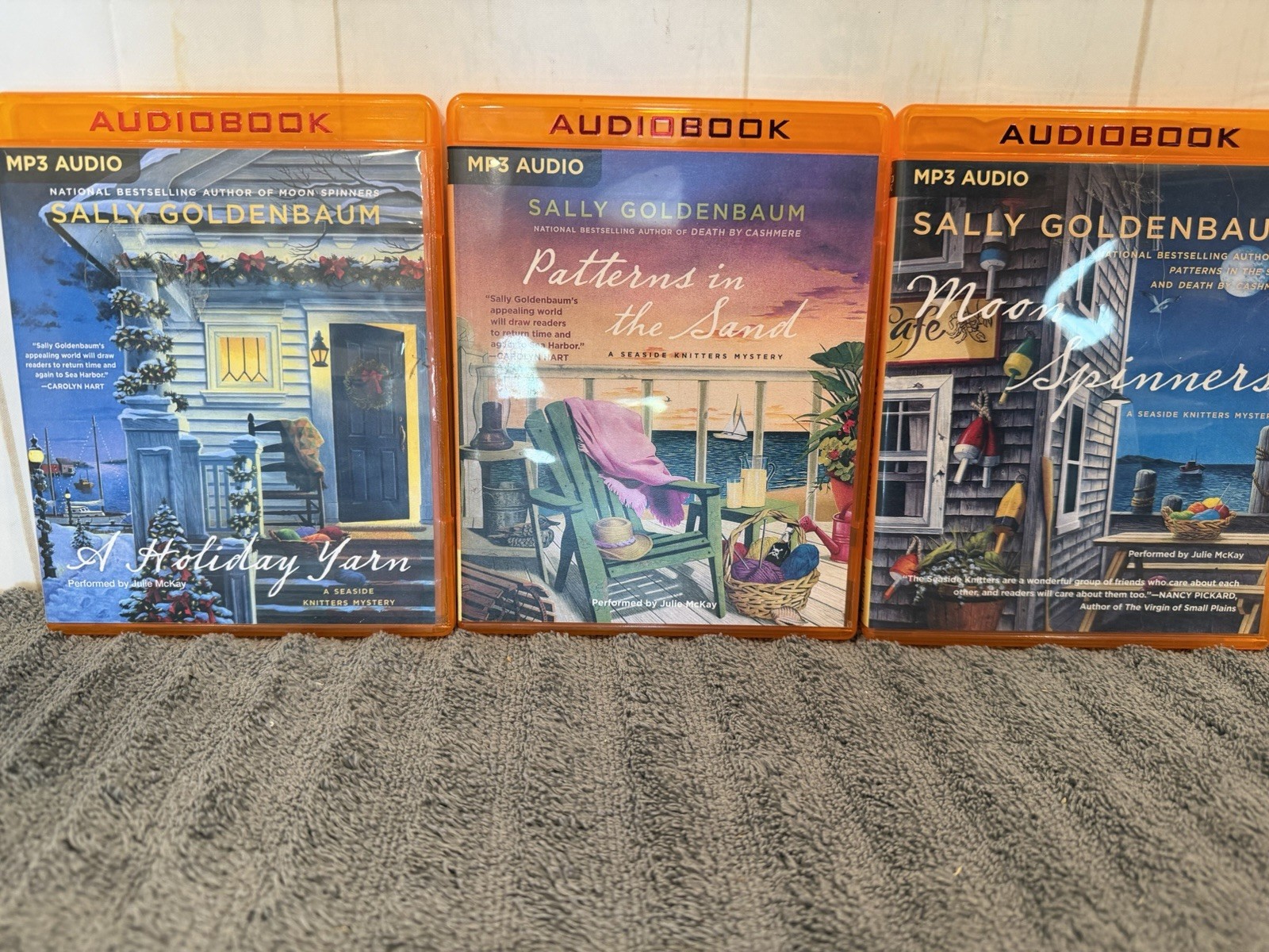 Audio Book Series CDs Sally Goldenbaum A Seaside Knitters Mystery Lot Of 3 🌊🌊