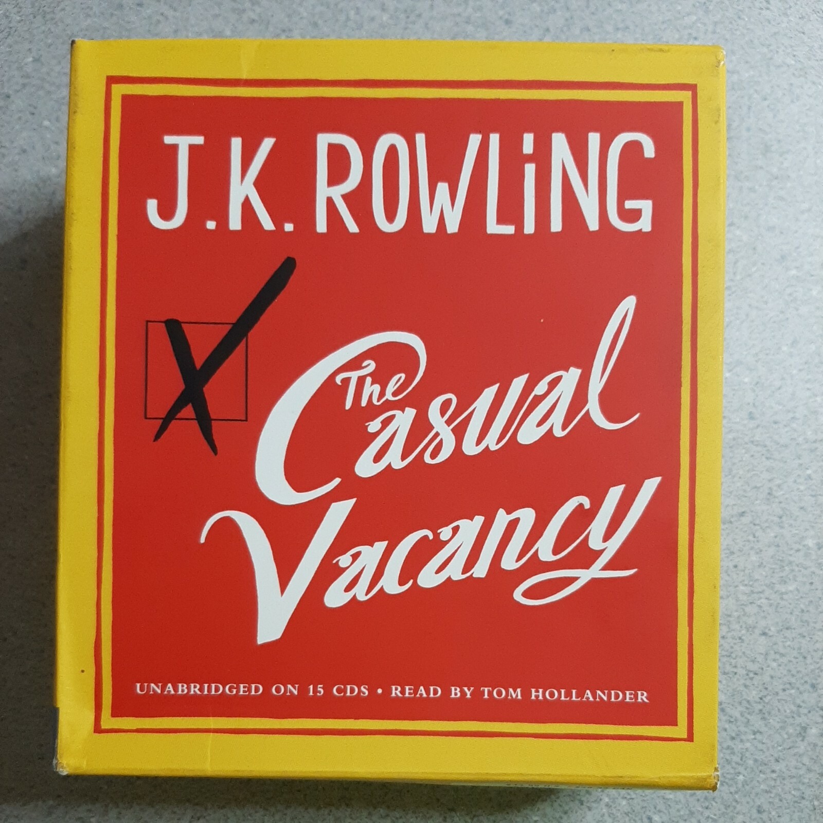 The Casual Vacancy by J. K. Rowling 2012 Unabridged 15 CDs Read by Tom Hollander