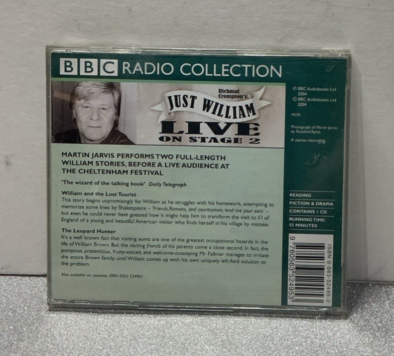 Richmal Crompton JUST WILLIAM Live on Stage 2- Performed by Martin Jarvis BBC