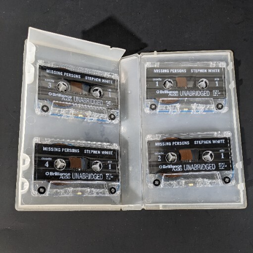 Missing Persons Unabridged By Stephen White Audiobook on Cassette Tape
