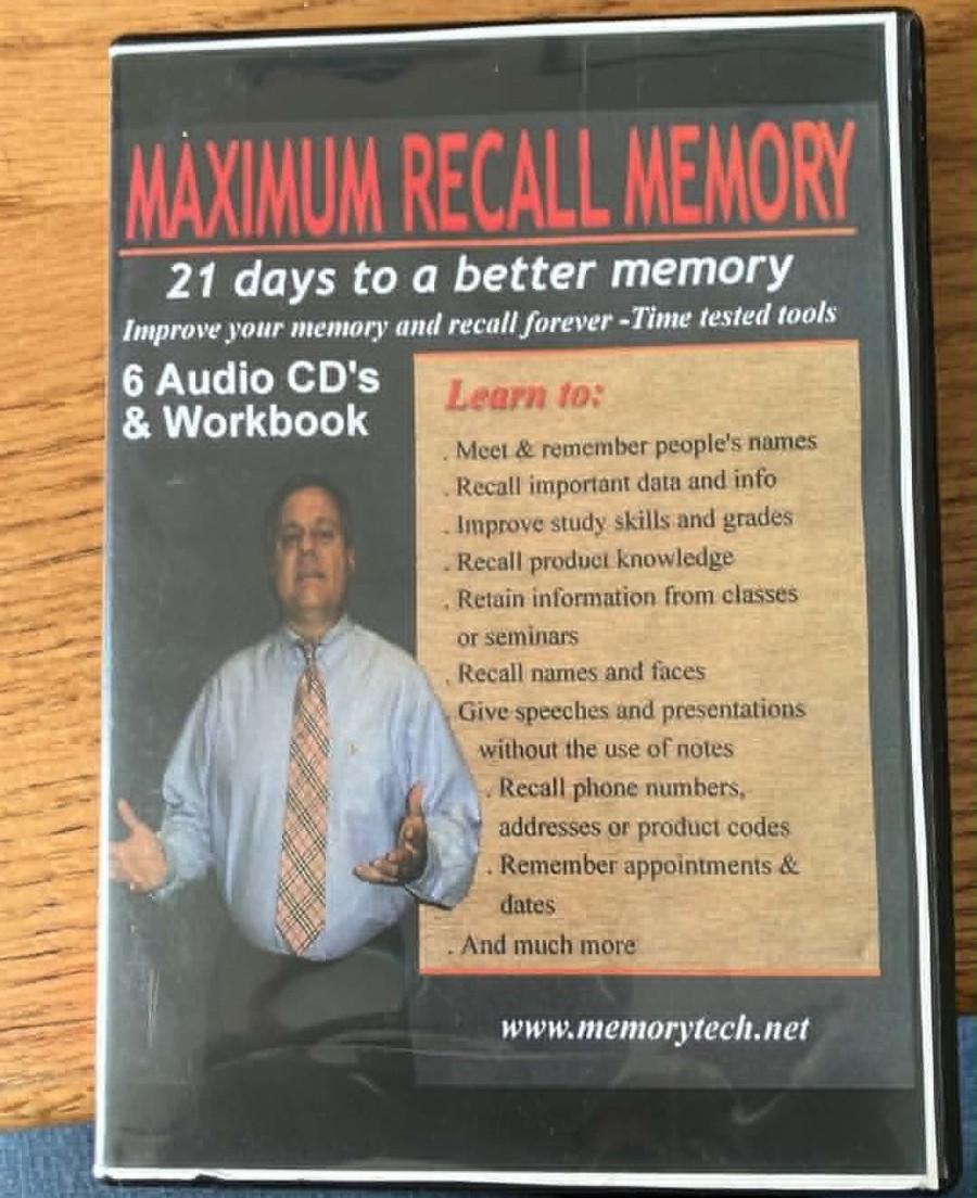 Maximum Recall Memory 6 Cds no workbook Harold Mangum N3