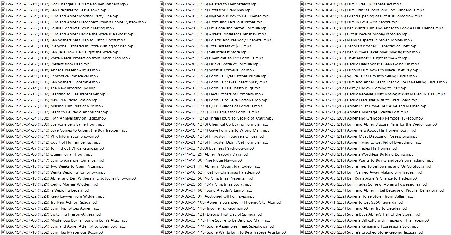LUM AND ABNER 1946-1954 500+ Choice Old Time Radio Shows MP3 On USB Flash Drive
