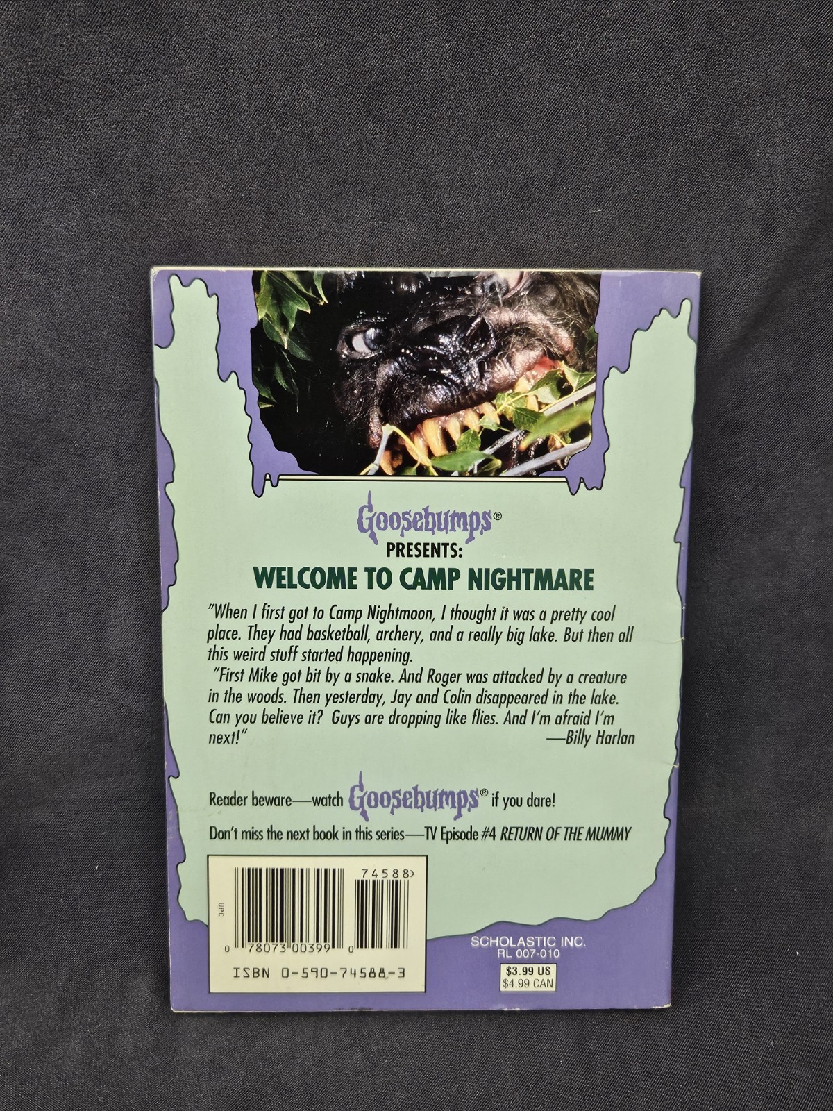 Goosebumps RL Stine Presents TV Episode 1 2 3 Camp Nightmare Cuckoo 1996