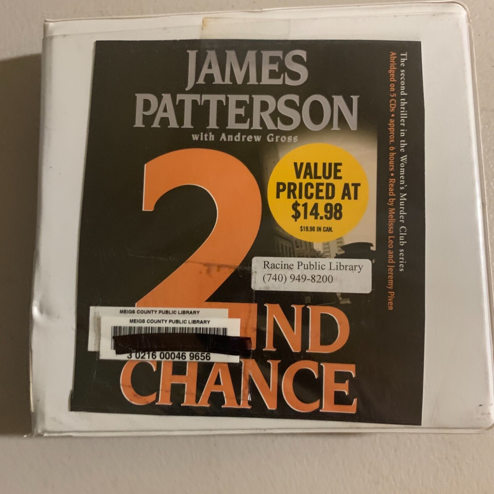 Shelf1D Audiobook~ James Patterson 2nd Chance