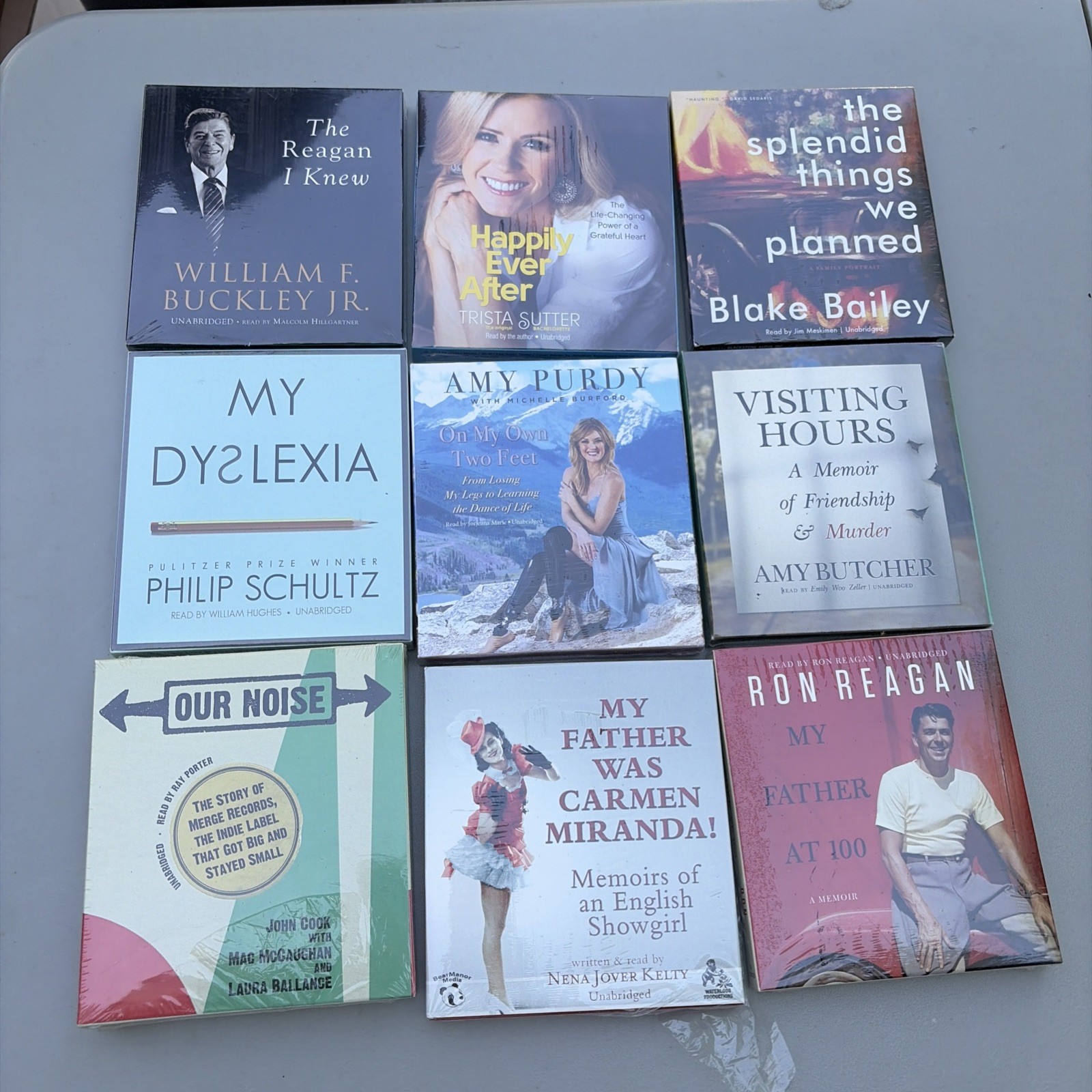 9 Audiobooks on CD Lot Biography/Autobiography ; B18