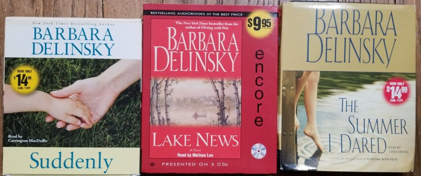 Lot 3 Barbara Delinsky CD Audiobooks Lake News Suddenly Summer I Dared