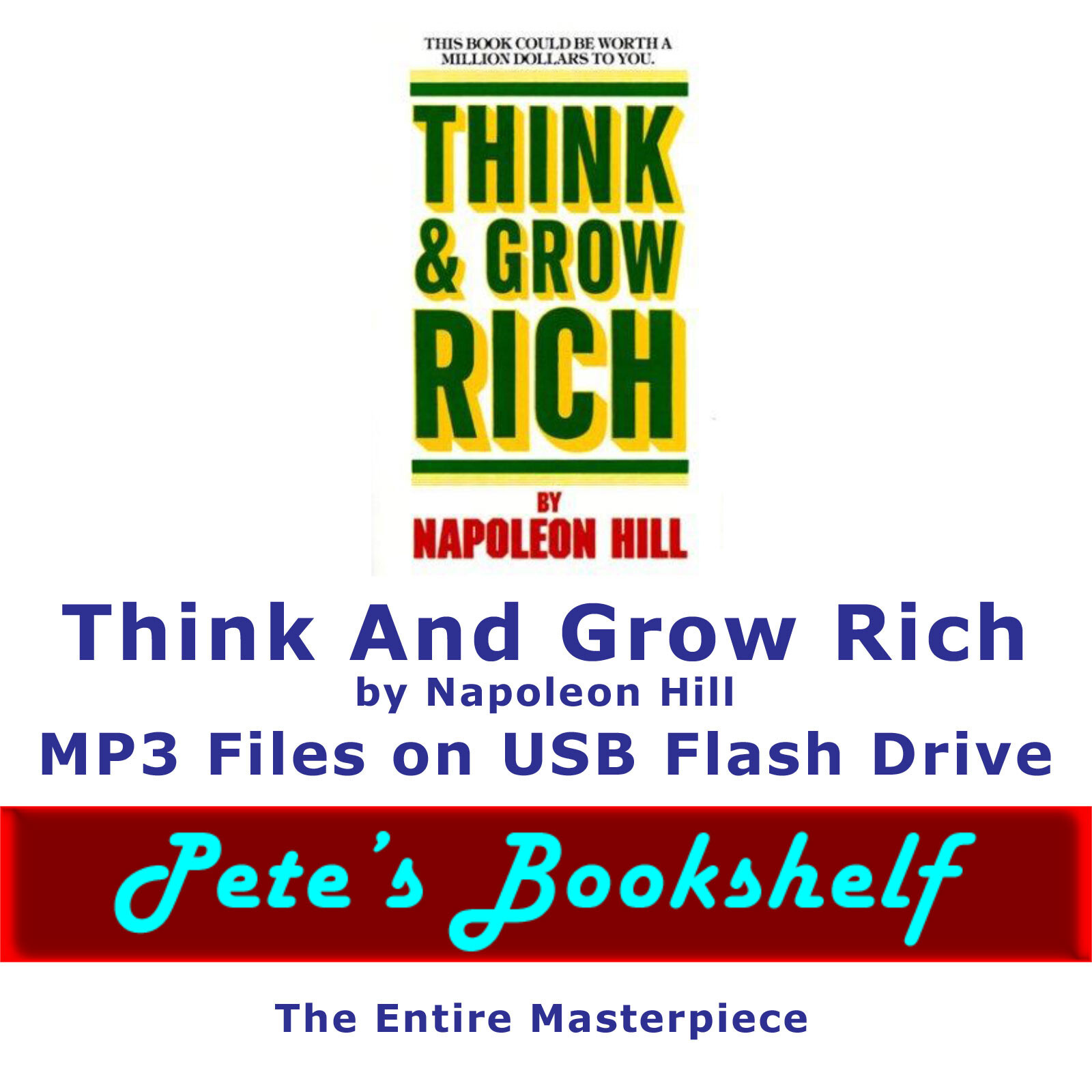 Think And Grow Rich by Napoleon Hill — MP3 Audio on USB Flash Drive