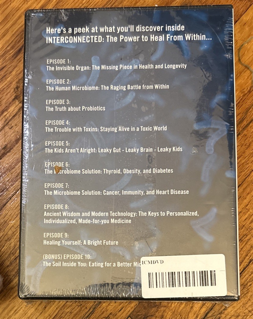 INTERCONNECTED The 10 Disc CD Set of MICROBIOME Gut HEALTH Food a SELF-HELP Diet