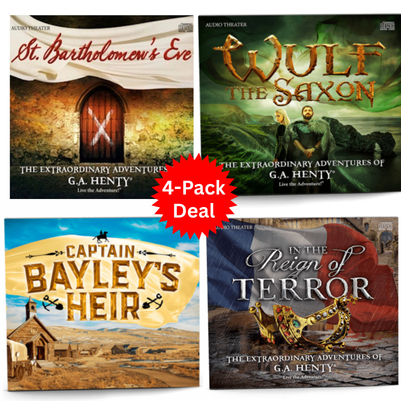 Audio Adventure 4-Pack Deal — G.A. Henty Award Winning Four Audio CD Sets