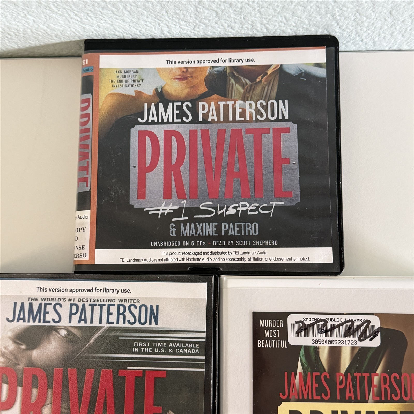 Lot Of 3 James Patterson Private Series #1 Suspect London 1 2 4 Audiobooks On CD