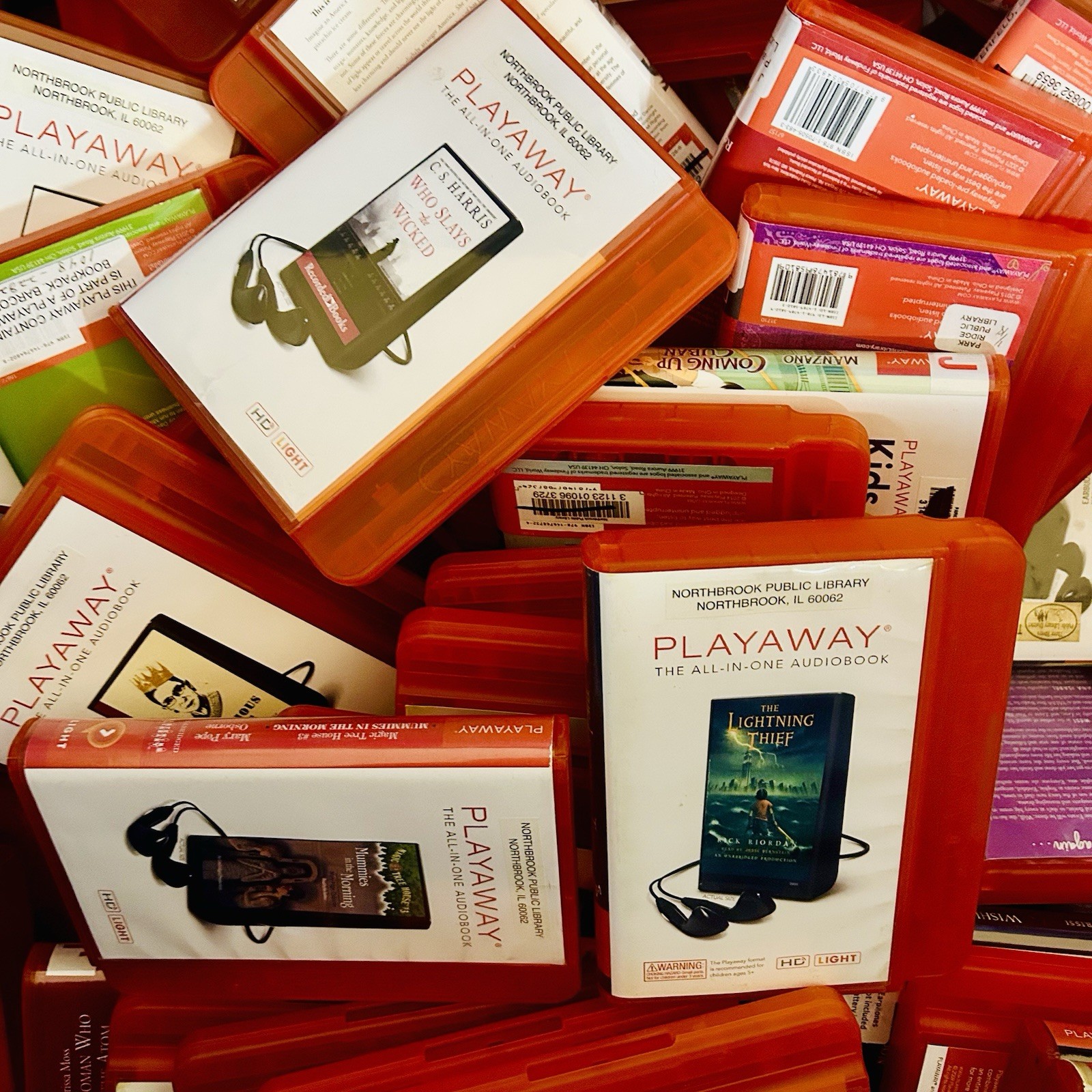 Lot of 100 Randomly Assorted Playaway Audio Books