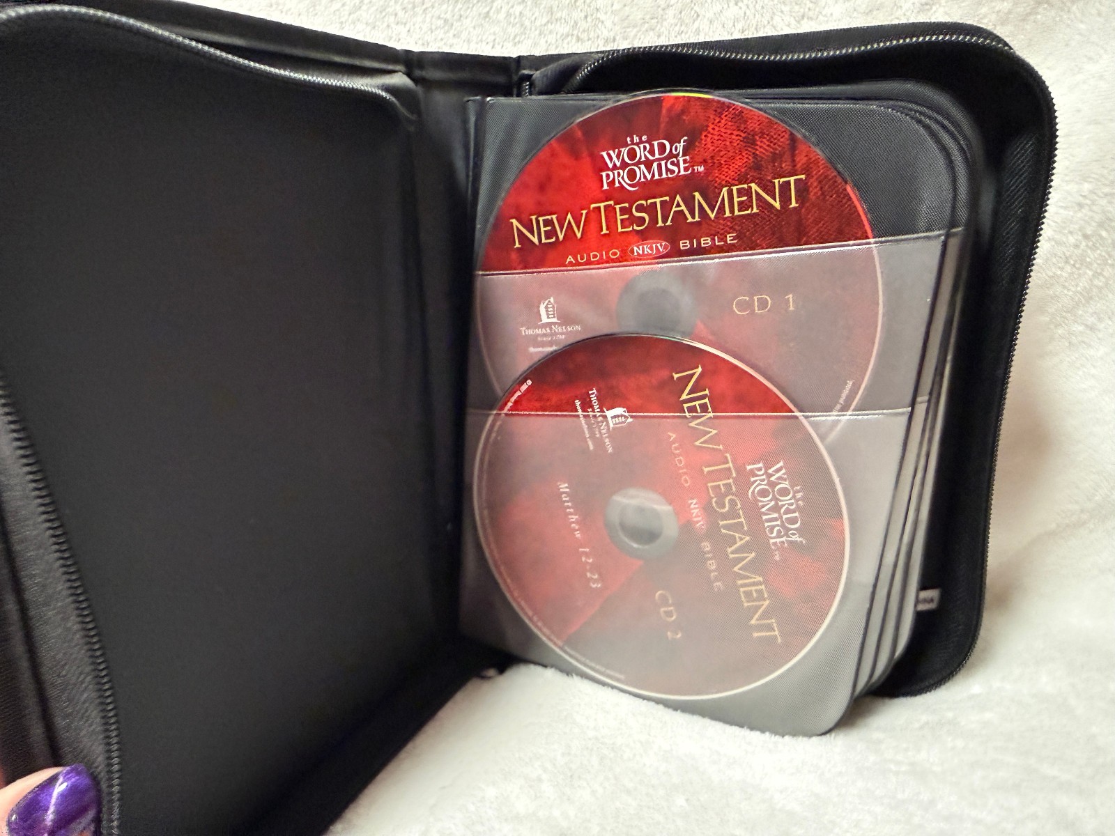 THE WORD OF PROMISE NEW TESTAMENT AUDIO BIBLE ON CD + DVD NKJV 21-DISC SET