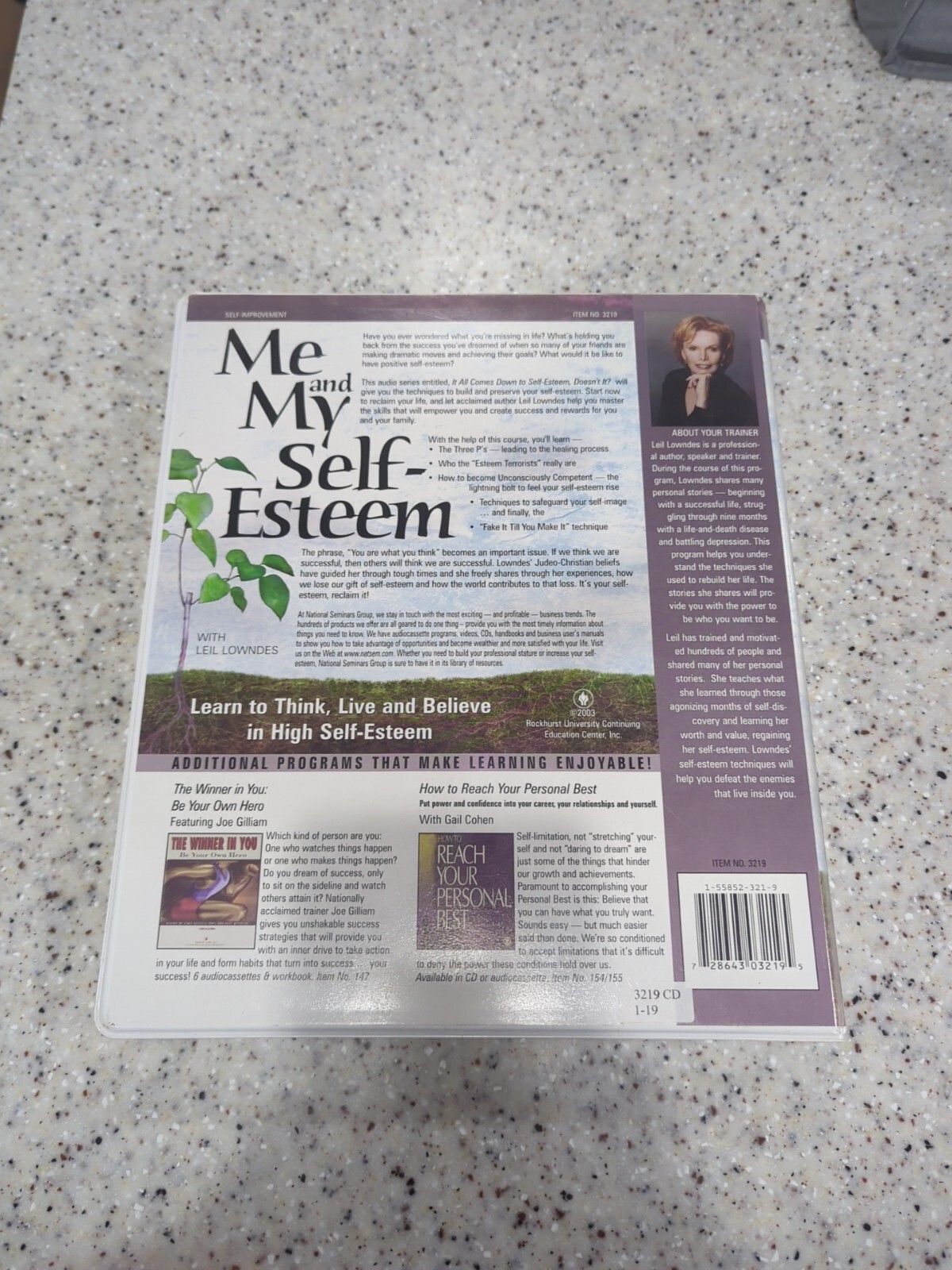 Me And My Self Esteem Audio CD Set Leil Lowndes