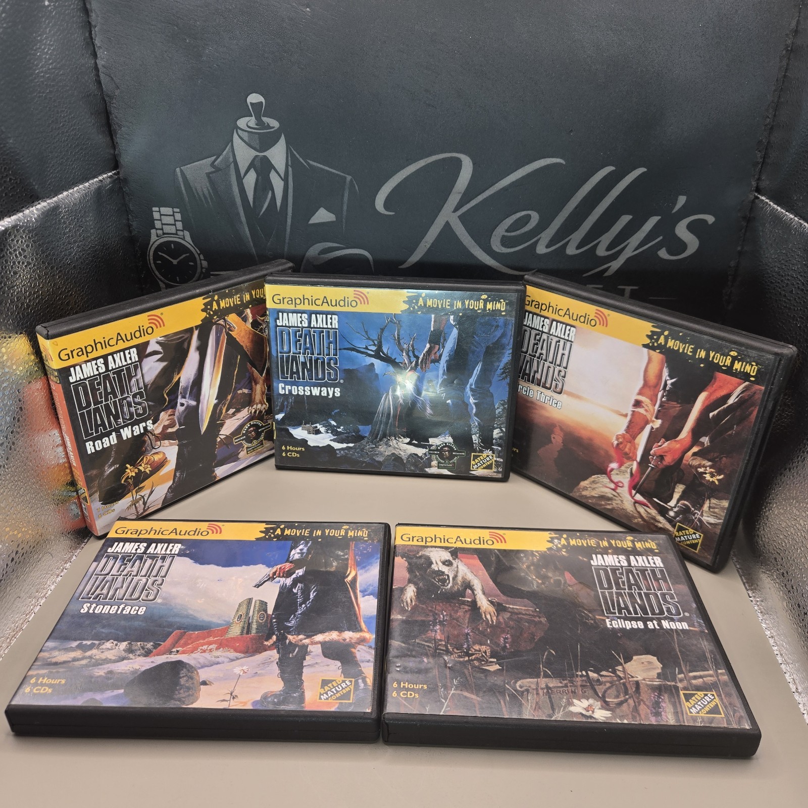 GraphicAudio Deathlands CD Lot 5 Books Vols 23 30 32 33 34 Movie In Your Mind
