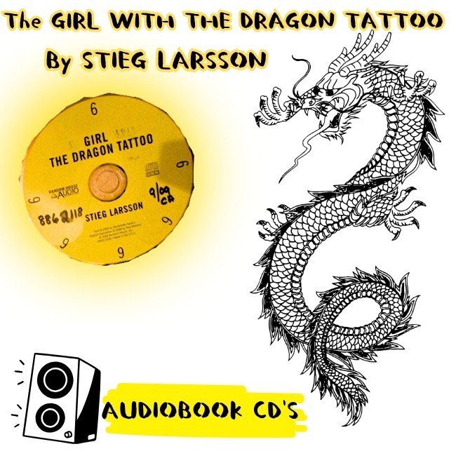 The Girl with the Dragon Tattoo – CD Audio Book – Stieg Larsson – 19 hrs – 13 CD