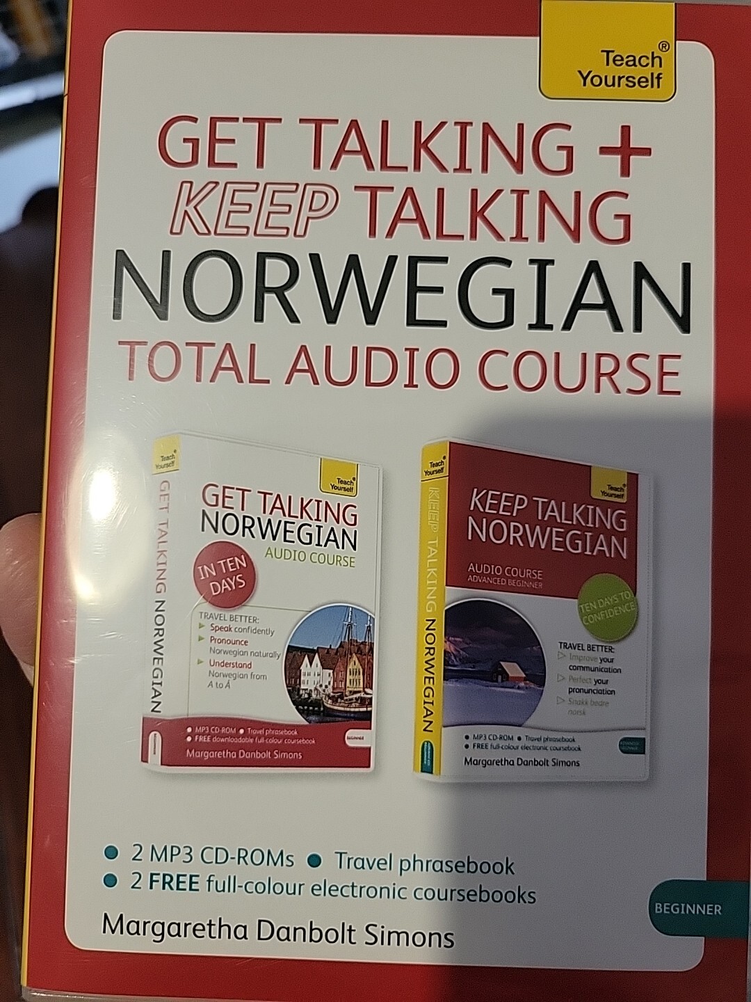 Get Talking And Keep Talking Norwegian Total Audio Course 2 Disks Set VG