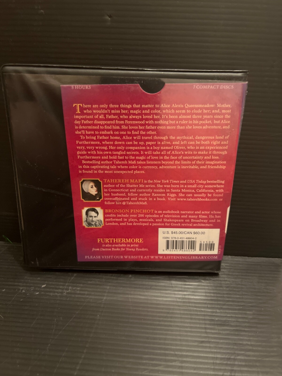 Shelf218 Audiobook~Furthermore — Tahereh Mafi — unabridged — 7CDs